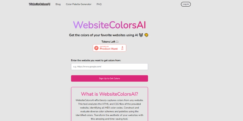 generateur couleur ia websitecolorai