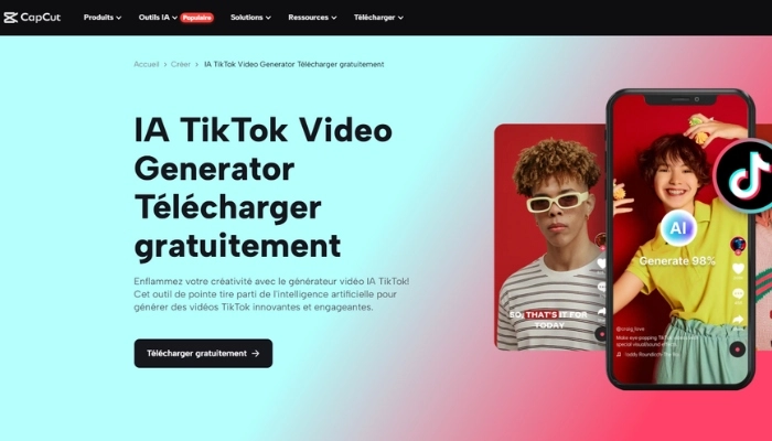 generateur de video ia tiktok capcut