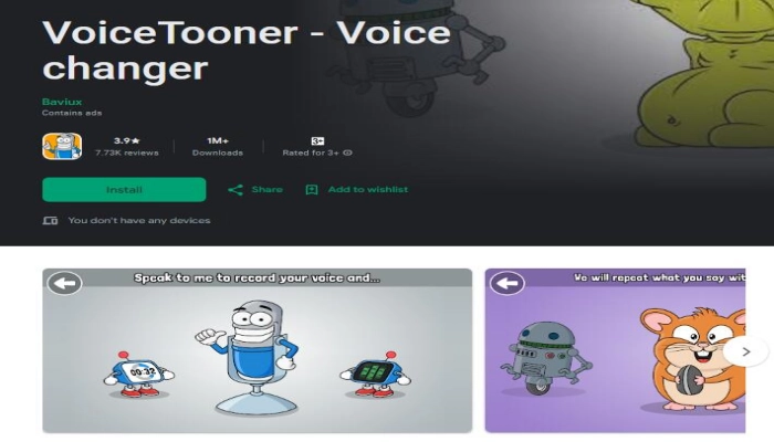 générateur de voix d'anime voicetooner