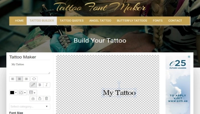générateurs de polices d'écriture de tatouage ia avec tattoo font maker