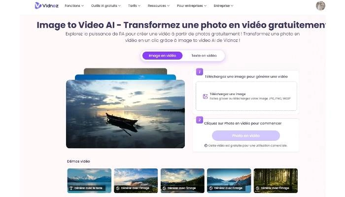 gif en video et image en video vidnoz