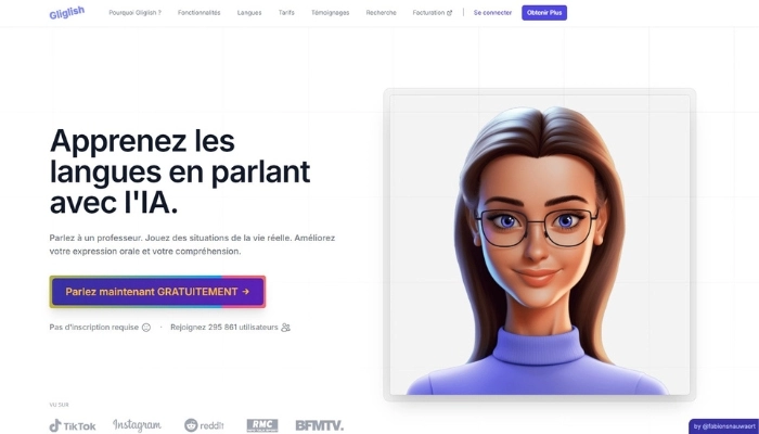 gliglish ia gratuite pour apprendre l anglais