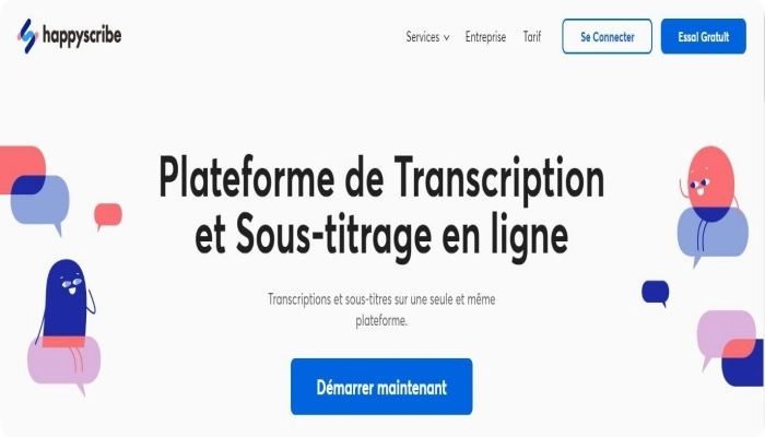 Happyscribe transcription de vidéos youtube en texte