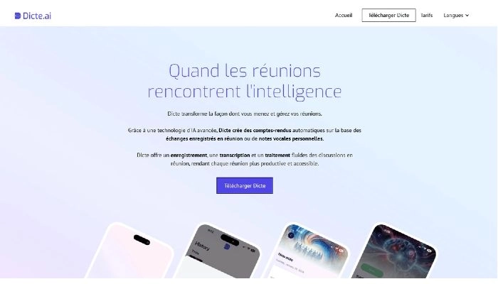 ia pour dicter un texte