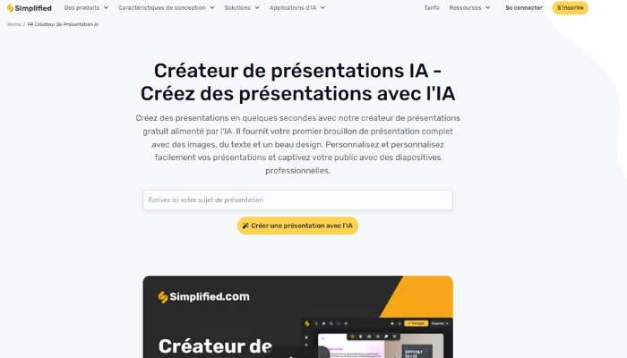 ia powerpoint gratuit simplified