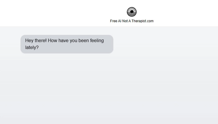 ia psychologue free ai not a therapist