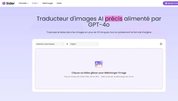 ia traduction image sider