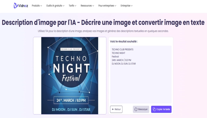 image en texte vidnoz etape troisieme