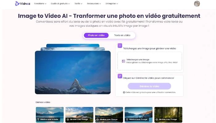 image en video vidnoz et vidu