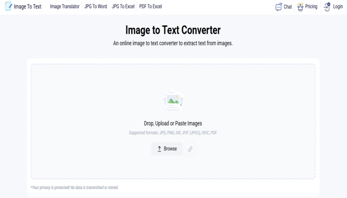 Image to Text Converter reconnaissance texte image