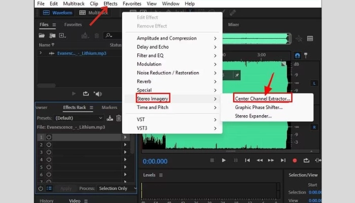 isoler la voix de chanson avec adobe audition