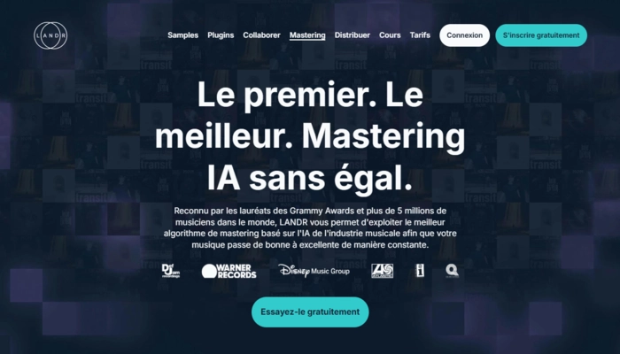 LANDR mastering ia