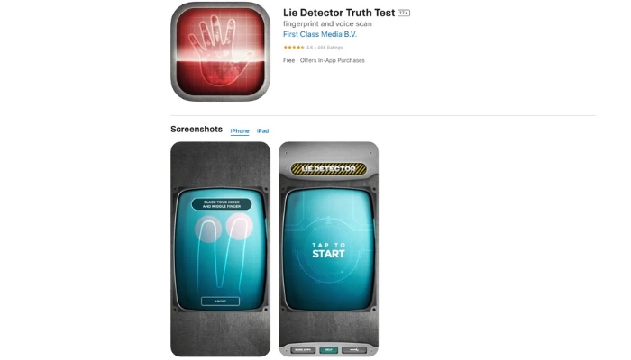 lie detector truth test pour detecter mensonge