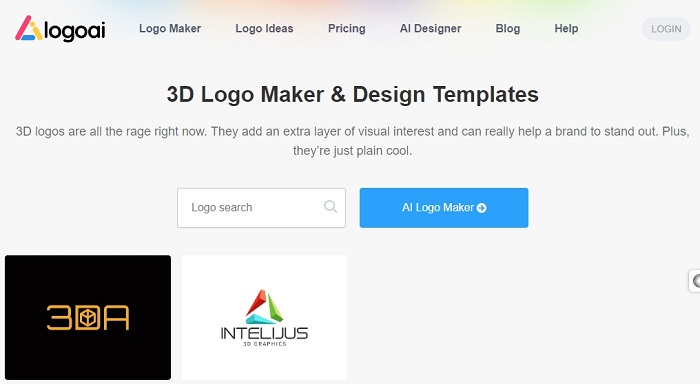 logiciel de creation de logo 3d gratuit logoai