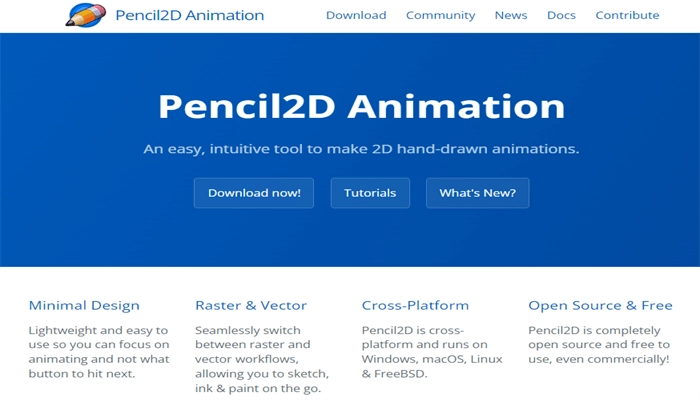 logiciel pour animation 2d pencil2d