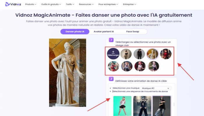 Magic Animate de Vidnoz step two