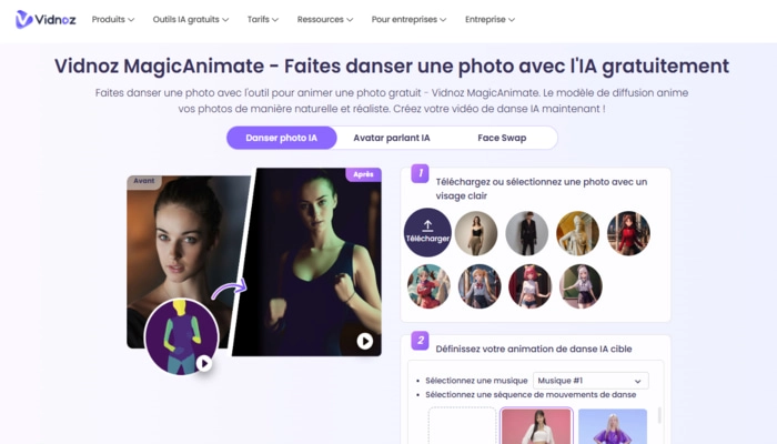 Magic Animate Vidnoz