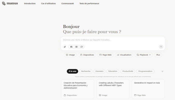 Manus AI chinois