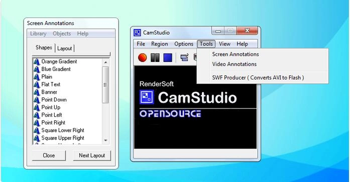 CamStudio-le meilleur enregistreur d'écran