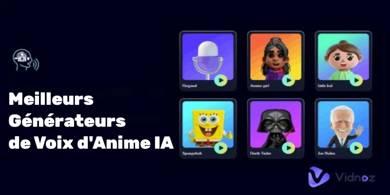 5 meilleurs générateurs de voix d’anime par IA - Astuce secrète des créateurs de contenu prospères
