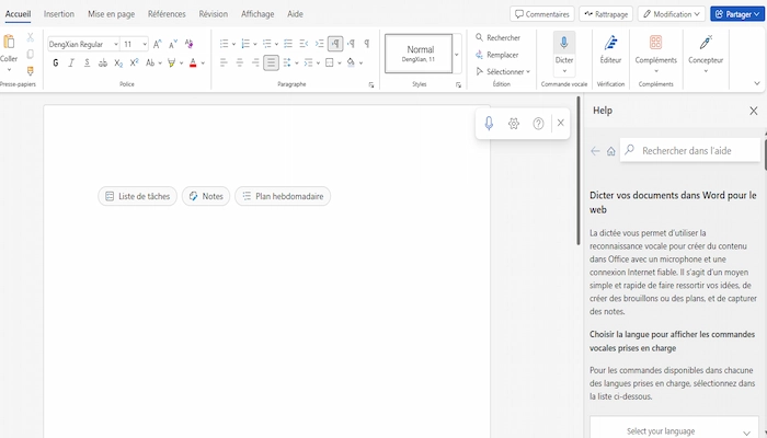 microsoft word transcription audio en texte etape deux