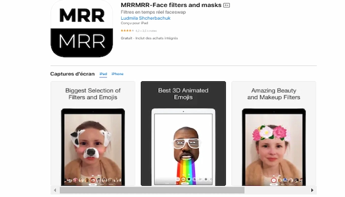 mrrmrr application filtre photo