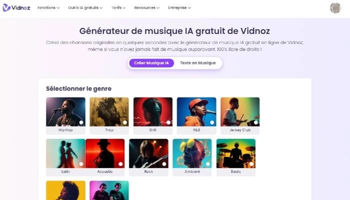 musique gratuite libre de droit vidnoz