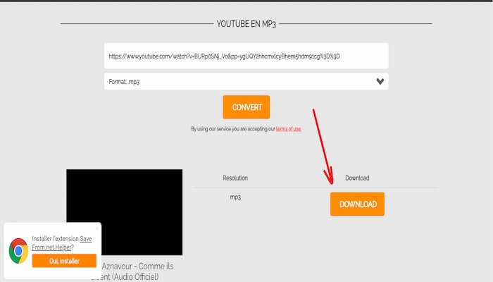 onlinevideoconverter extraire son video youtube sans logiciel