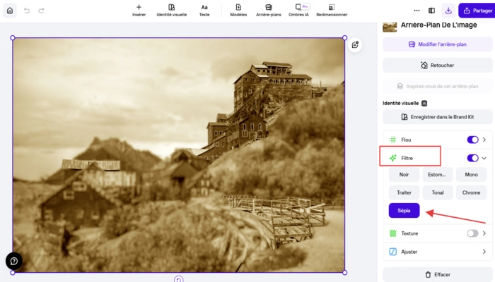 Photoroom etape trois
