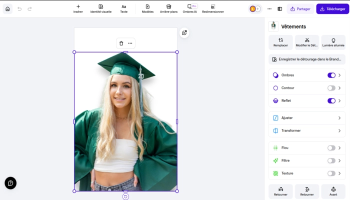 Photoroom etape troisieme