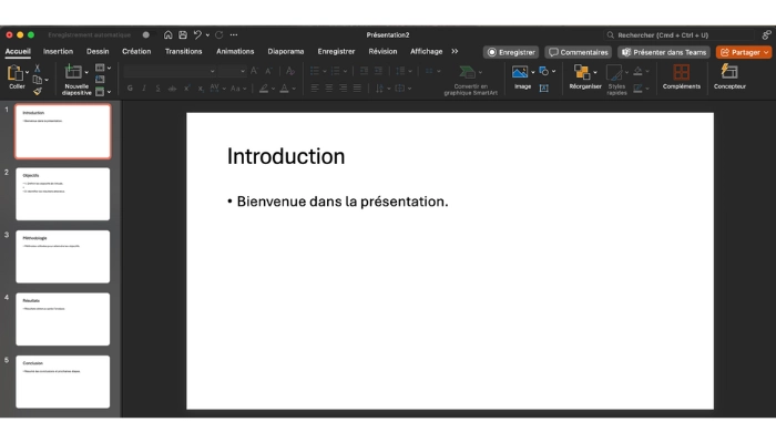 presentation powerpoint genere par chatgpt