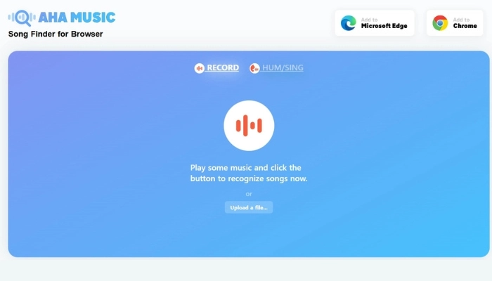 retrouver une chanson en fredonnant en ligne aha music