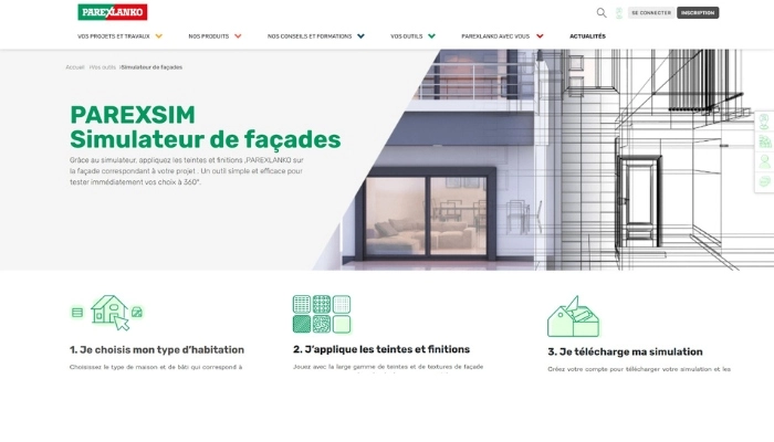 simulateur facade maison gratuit parexlanko