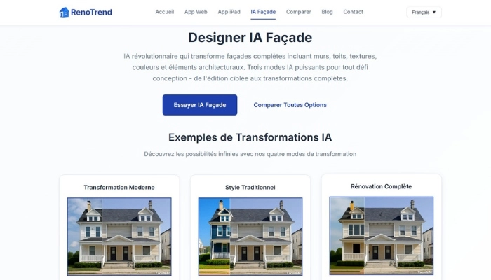 simulation facade maison gratuite ia renotrend