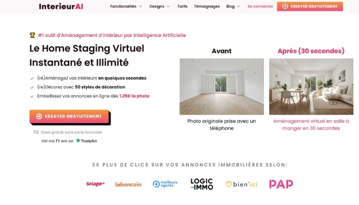 simulation facade maison gratuite interieur ai