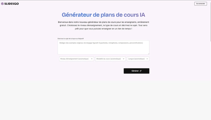 slidesgo generateur de plan ia gratuit en ligne