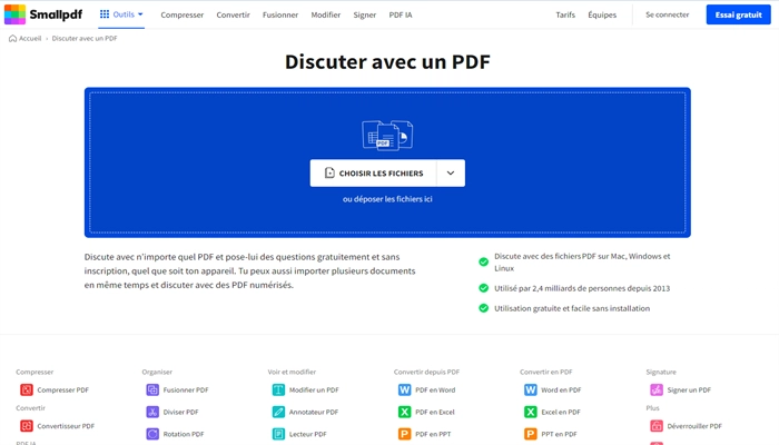 smallpdf chat pdf gratuit