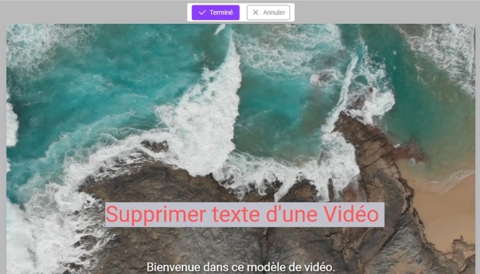 supprimer le texte de video avec vidnoz ai par recadrage