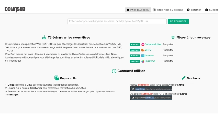 telecharger sous titres en ligne