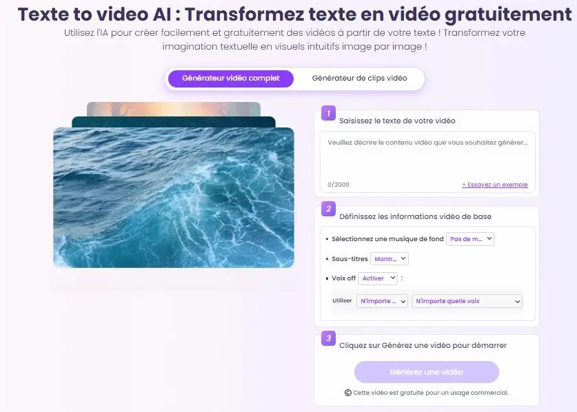 texte video vidnoz