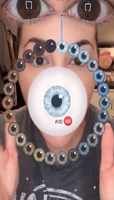 tiktok test couleur des yeux