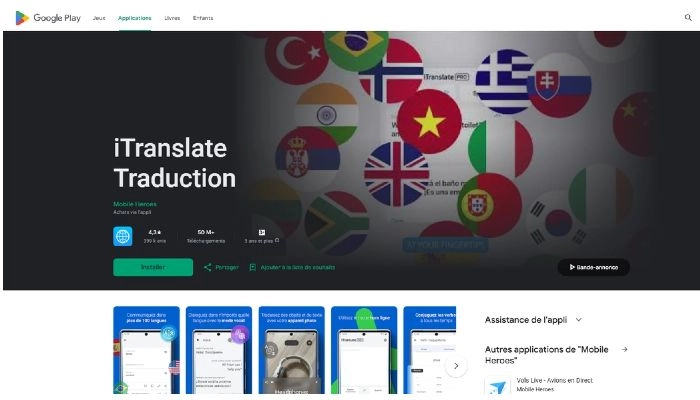 traducteur simultane itranslate