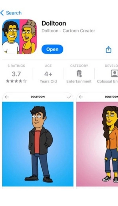 transformer photo en simpson avec dolltoon