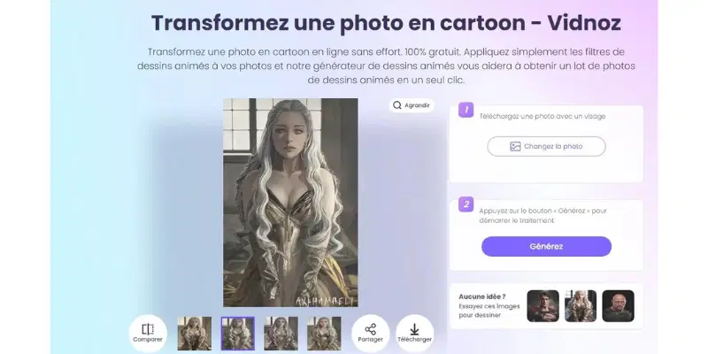 transformez photo en cartoon