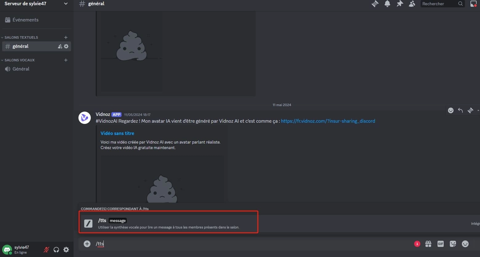 tts message discord