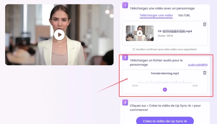 utiliser le generateur de lip sync ia de vidnoz