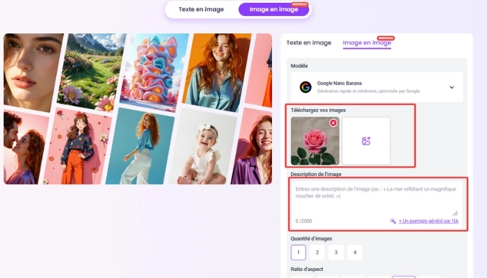 utiliser vidnoz pour transformer photo en broderie