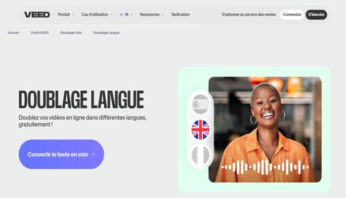 Veed doublage ia sur Youtube