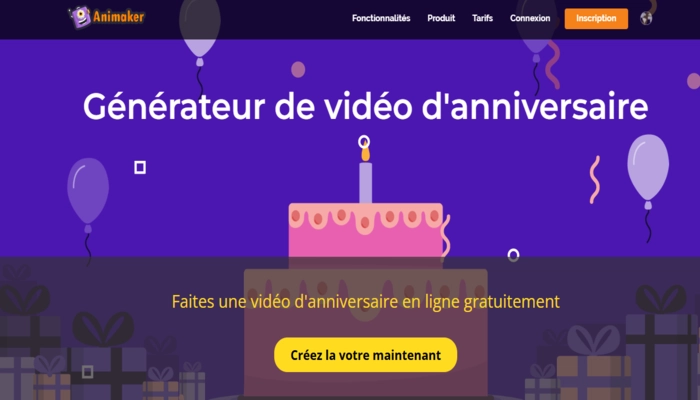 video IA anniverssaire Animaker