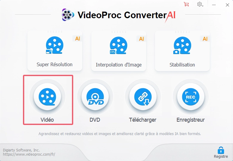 video proc converter ai etape deux